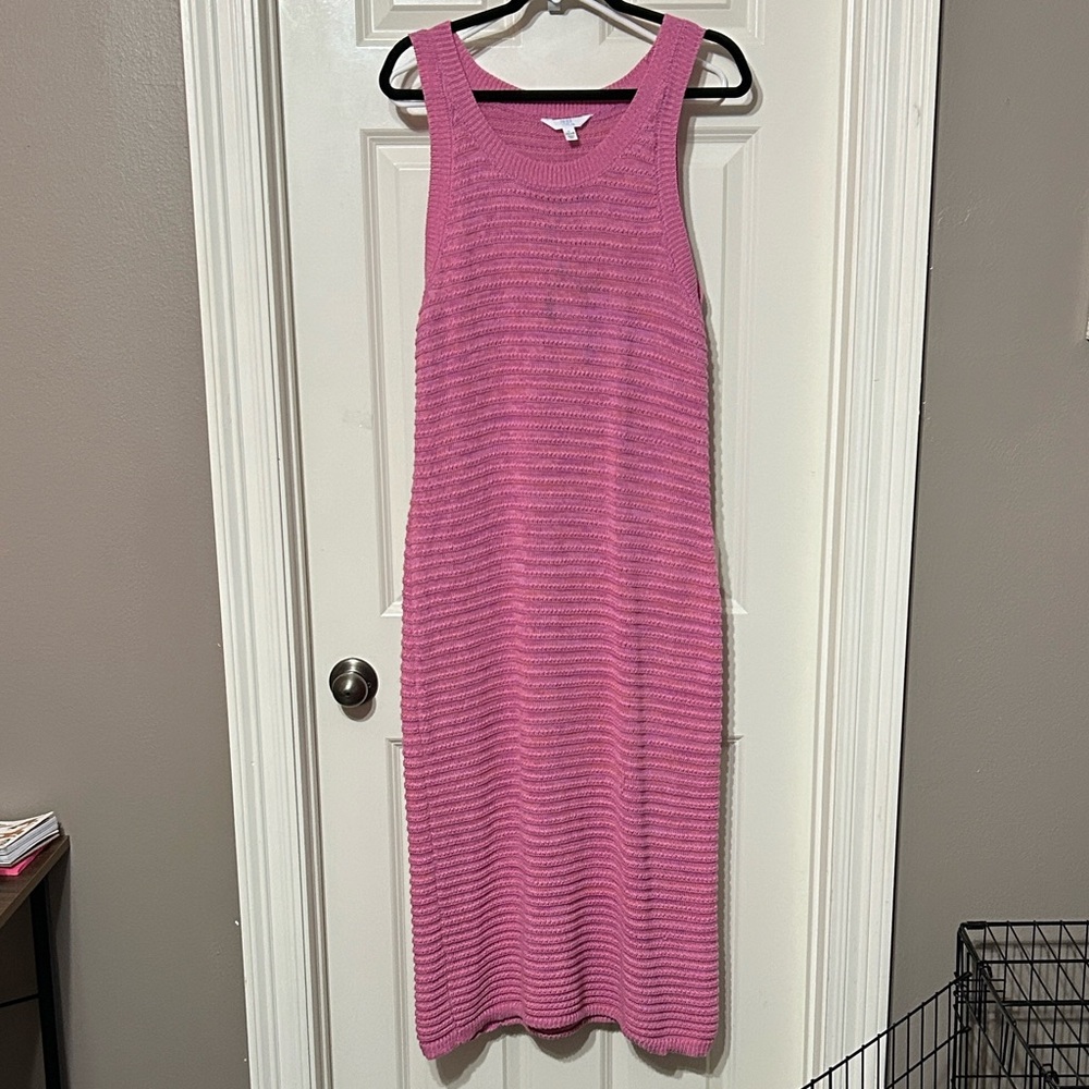 Time and Tru Pink Knit Casual Kids Dress